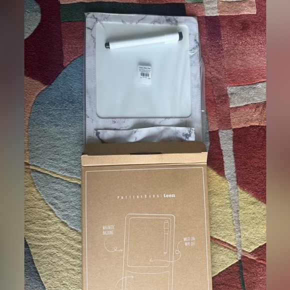 NWT Pottery Barn Teen locker dry erase board with pocket - Picture 3 of 6